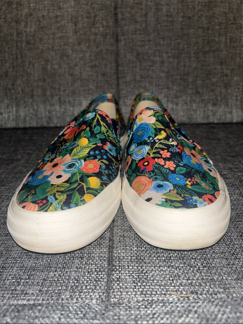 Keds Women’s Navy Floral Slip-On Sneakers - Picture 4 of 9
